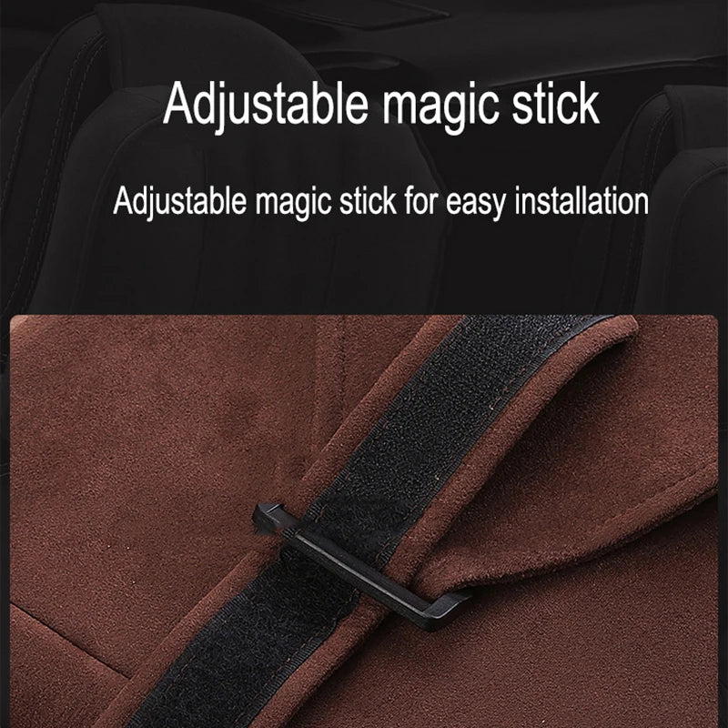 Car Headrest Maybach S-Class Ultra Soft Pillow Suede Fabric Comfortable Neck Pillow Seat Cushion Support for Universal 1PC