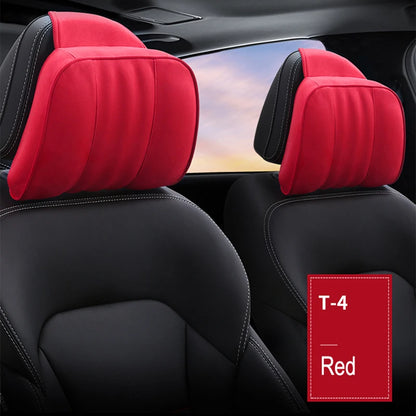 Car Headrest Maybach S-Class Ultra Soft Pillow Suede Fabric Comfortable Neck Pillow Seat Cushion Support for Universal 1PC