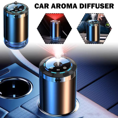 XMSJ Level 5 Adjustable Smart Car Air Freshener USB Charging Car Fragrance Diffuser Air Freshener Essential Oil Fragrance Gift