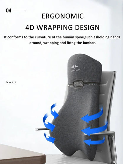 Car Integrated Headrest Lumbar Support Cushion Auto Seat Travel Relax Head Waist Support Auto Accessories Universal Headrest