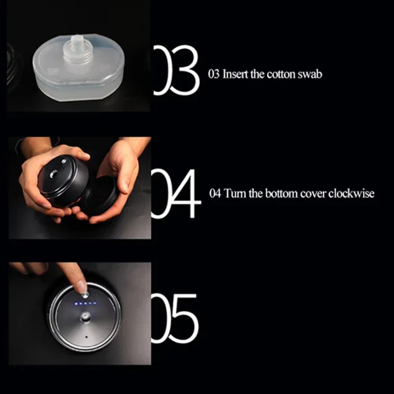 XMSJ Intelligent Car Scents Aromas Machine Fragrance Diffusers Freshener Elegantly Designed Mini Perfume Machine Multiple Gears