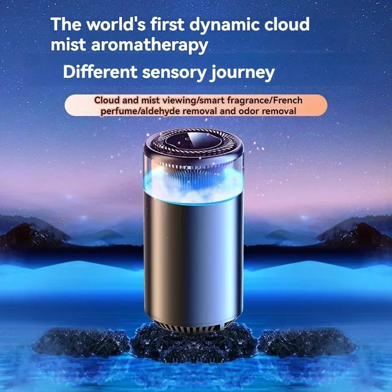 Smart Car Air Freshener Ultrasonic Atomizer Long-lasting Natural Car Fragrance Diffuser New Smell Experience Car Flavoring Gift