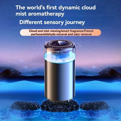 Smart Car Air Freshener Ultrasonic Atomizer Long-lasting Natural Car Fragrance Diffuser New Smell Experience Car Flavoring Gift