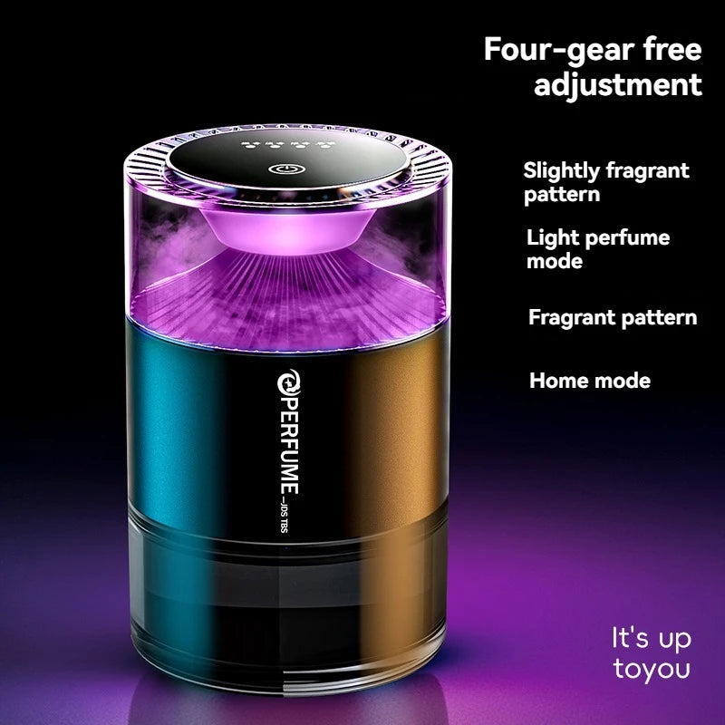 Rechargeable Smart Car Diffuser: Voice-Activated RGB Mood Lighting & Mist for an Immersive Driving Experience