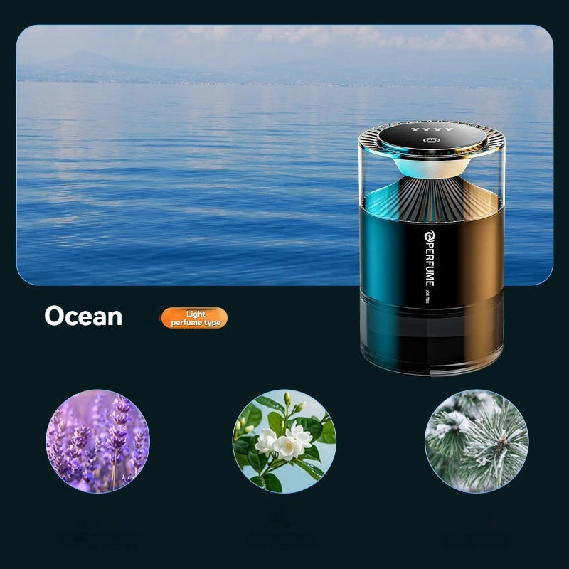Rechargeable Smart Car Diffuser: Voice-Activated RGB Mood Lighting & Mist for an Immersive Driving Experience