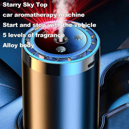 XMSJ Smart Car Air Freshener Level 5 Adjustable USB Charging Car Fragrance Diffuser Air Freshener Essential Oil Fragrance Gift