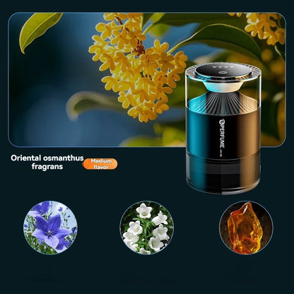 Rechargeable Smart Car Diffuser: Voice-Activated RGB Mood Lighting & Mist for an Immersive Driving Experience
