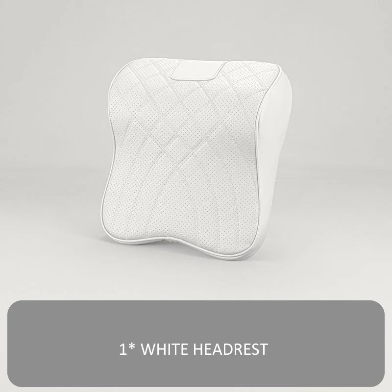 Car Headrest Neck Waist Pillow Lumbar Pillow Breathable Memory Cotton Ergonomic Design Support Lumbar Cushion Travel Pillow