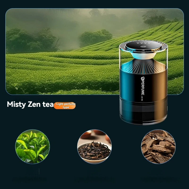 Rechargeable Smart Car Diffuser: Voice-Activated RGB Mood Lighting & Mist for an Immersive Driving Experience