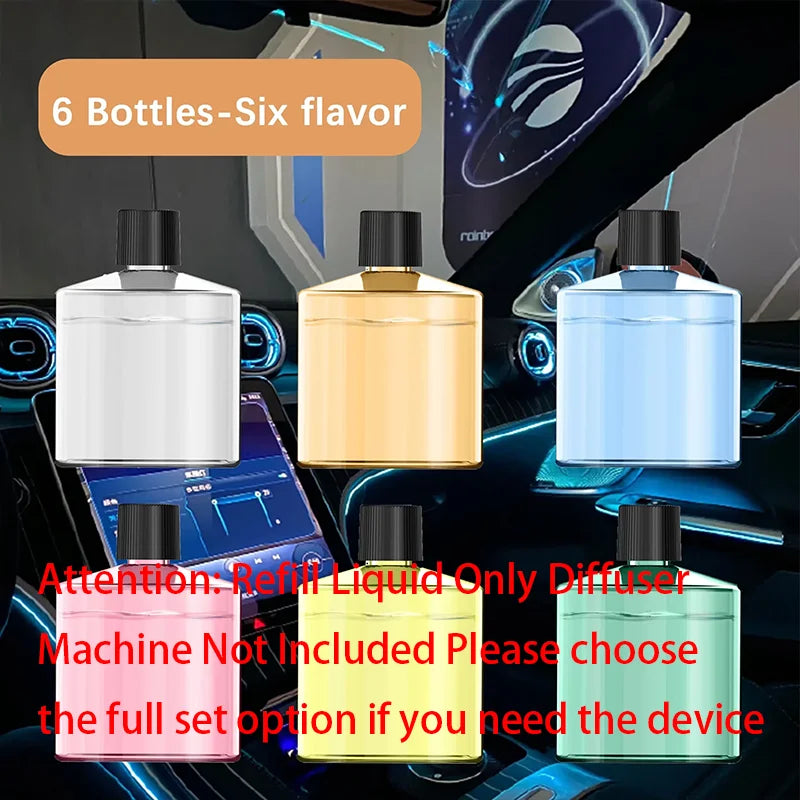 Smart Car Aroma Diffuser Rechargeable Air Freshener Auto On Off 5 Modes Starry Sky Ambient Light USB Car Purifier Humidifier