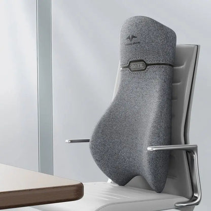 Car Integrated Headrest Lumbar Support Cushion Auto Seat Travel Relax Head Waist Support Auto Accessories Universal Headrest