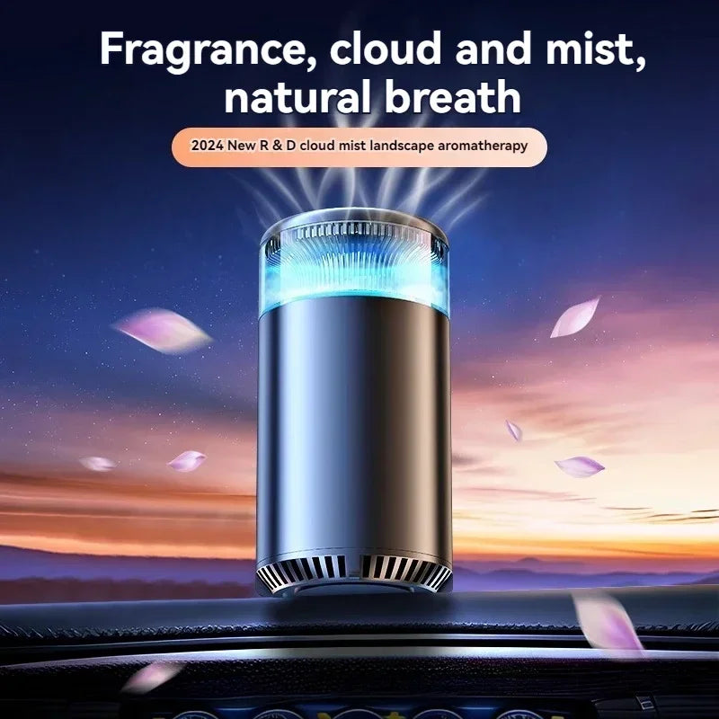 Smart Car Air Freshener Ultrasonic Atomizer Long-lasting Natural Car Fragrance Diffuser New Smell Experience Car Flavoring Gift