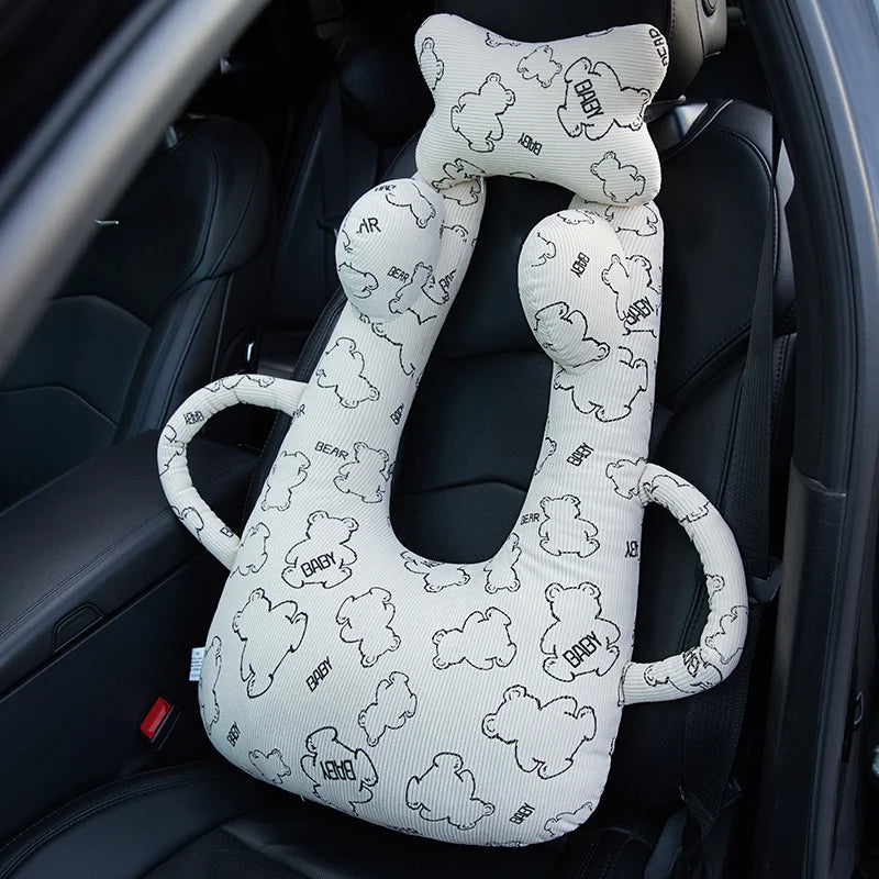 New Cute Animal Pattern Kid Neck Head Support U-Shape Children Travel Pillow Cushion for Car Seat Safety Neck Pillow for Kids
