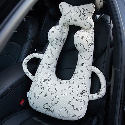 New Cute Animal Pattern Kid Neck Head Support U-Shape Children Travel Pillow Cushion for Car Seat Safety Neck Pillow for Kids