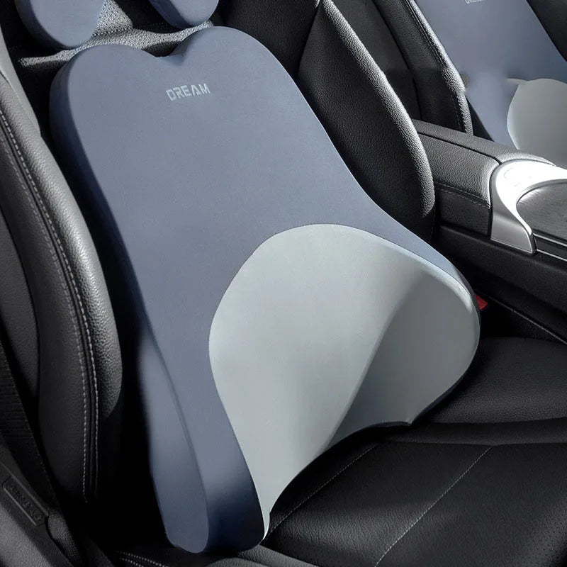 Car Lumbar Support Headrest Neck Pillow Universal Soft Neck Cushion Auto Seat Memory Cotton Rebound Trip Rest Pain Relief Pillow