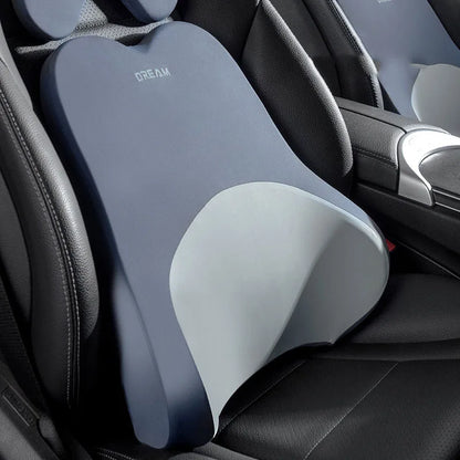 Car Lumbar Support Headrest Neck Pillow Universal Soft Neck Cushion Auto Seat Memory Cotton Rebound Trip Rest Pain Relief Pillow