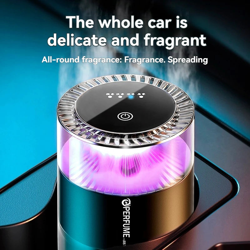 Rechargeable Smart Car Diffuser: Voice-Activated RGB Mood Lighting & Mist for an Immersive Driving Experience