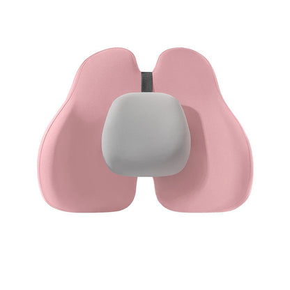 Car Seat Neck Pillow Lumbar Support Headrest Waist lumbar Cushion Car Seat Memory Foam For Car Travel interior Accessories