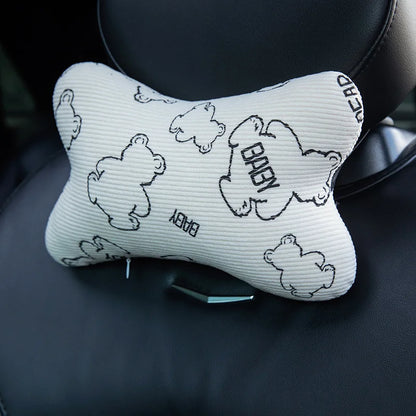 New Cute Animal Pattern Kid Neck Head Support U-Shape Children Travel Pillow Cushion for Car Seat Safety Neck Pillow for Kids