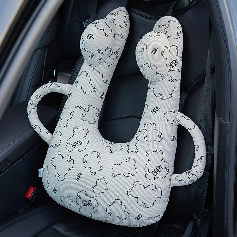 New Cute Animal Pattern Kid Neck Head Support U-Shape Children Travel Pillow Cushion for Car Seat Safety Neck Pillow for Kids