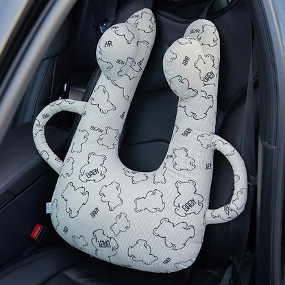 New Cute Animal Pattern Kid Neck Head Support U-Shape Children Travel Pillow Cushion for Car Seat Safety Neck Pillow for Kids