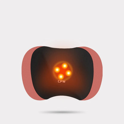 Car Electric Massage Headrest Lumbar Support Vibration Waist Lumbar Neck Pillow Backrest Cushion Car Seat Interior Accessories