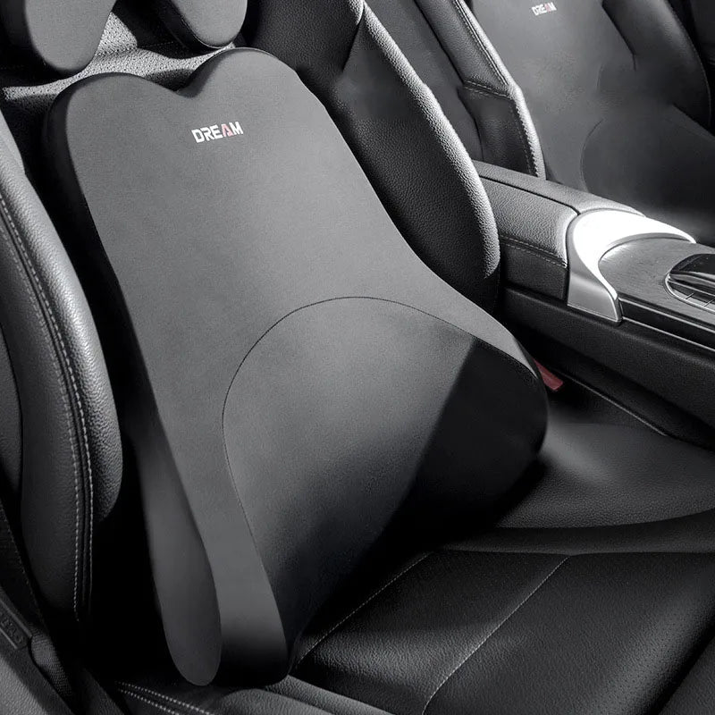 Car Lumbar Support Headrest Neck Pillow Universal Soft Neck Cushion Auto Seat Memory Cotton Rebound Trip Rest Pain Relief Pillow