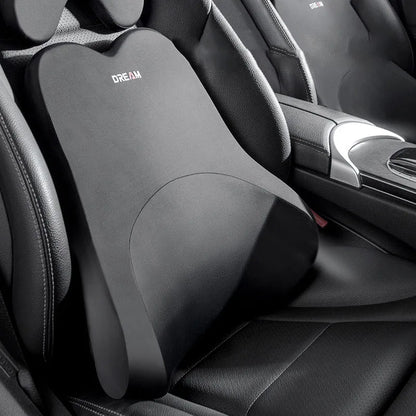 Car Lumbar Support Headrest Neck Pillow Universal Soft Neck Cushion Auto Seat Memory Cotton Rebound Trip Rest Pain Relief Pillow